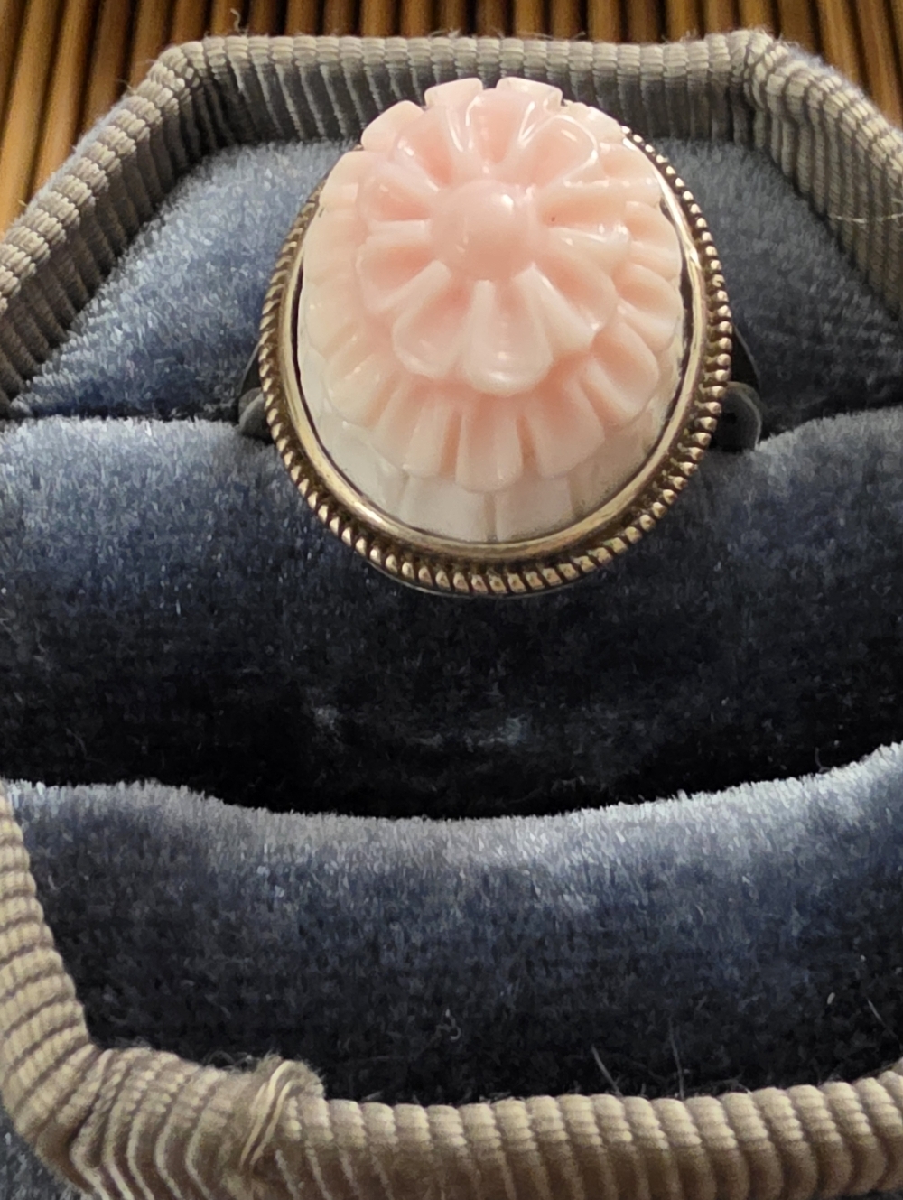 925 Silver Conch Shell Adjustable Ring - Picture 3 of 12